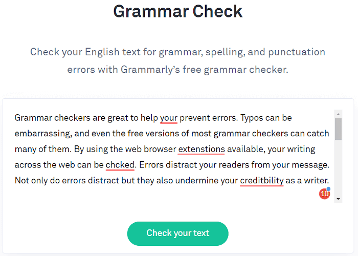 Grammarly free version