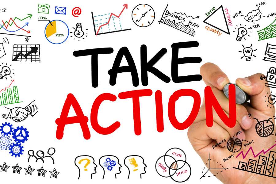 "take action"