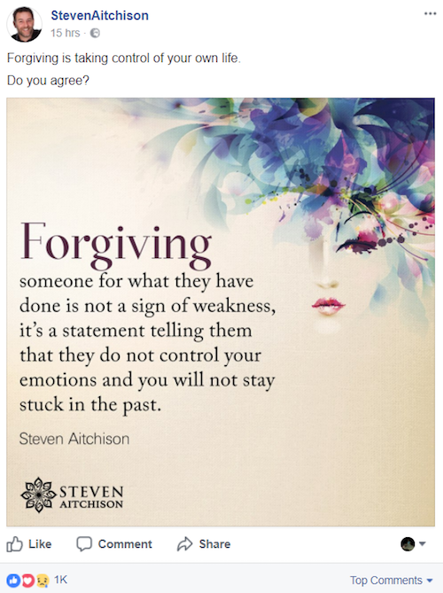 Forgiving - Aha Quote