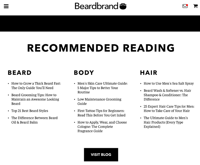 beardbrand blog integration