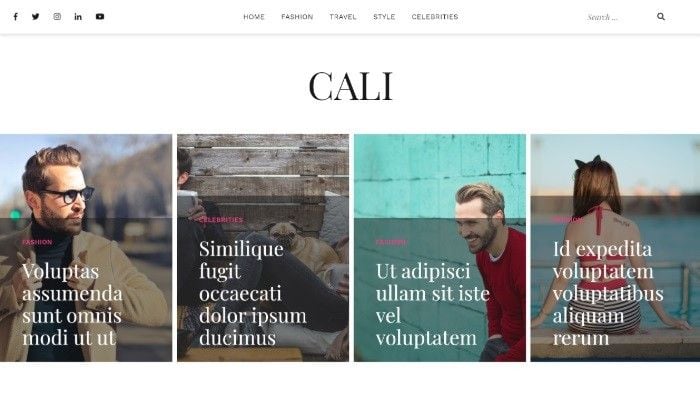 free wordpress themes cali