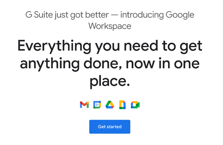 Google Workspace screenshot