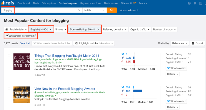 ahrefs content explorer